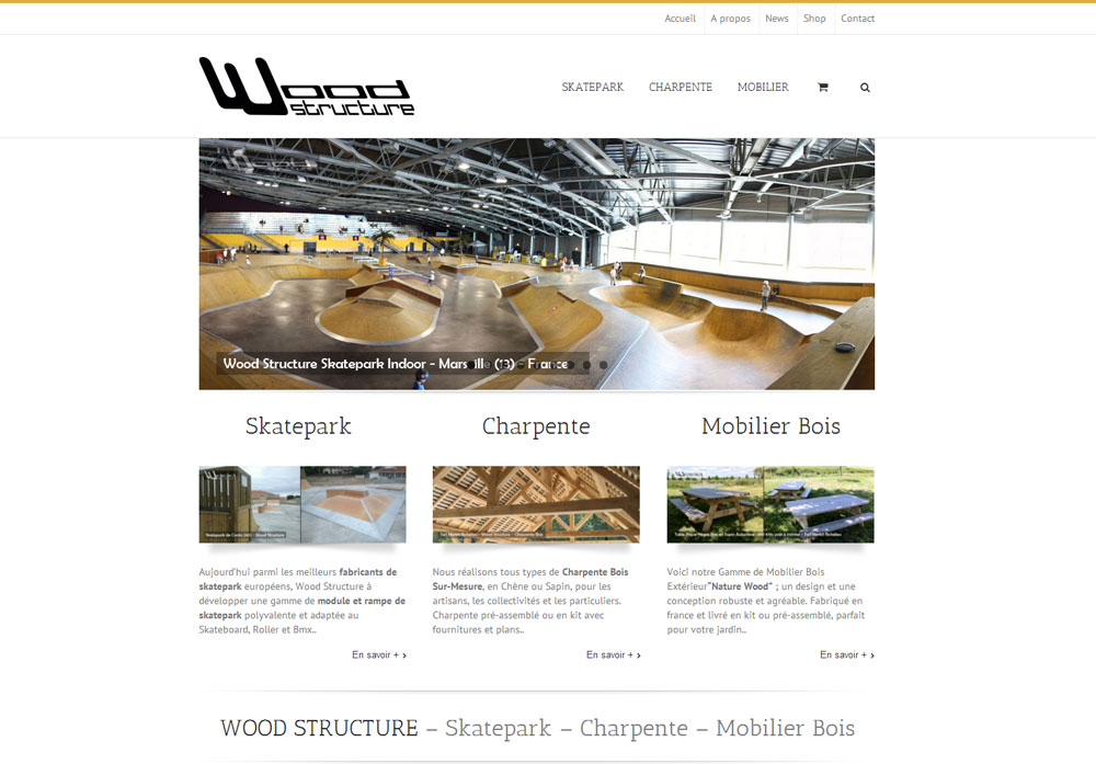 Site Internet wood-structure.com rÃ©alisÃ© par WebEmc – CrÃ©ation de site internet et solution e-commerce – Indre-et-loire – Touraine – Val de Loire